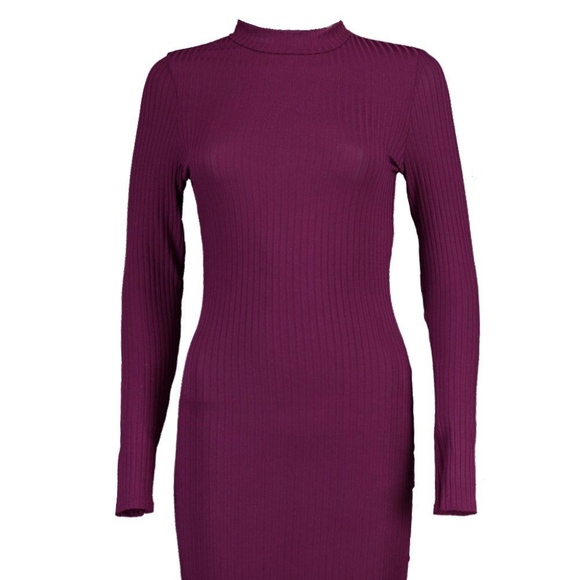 Boohoo Ribbed Dress NWT - Picture 2 of 8